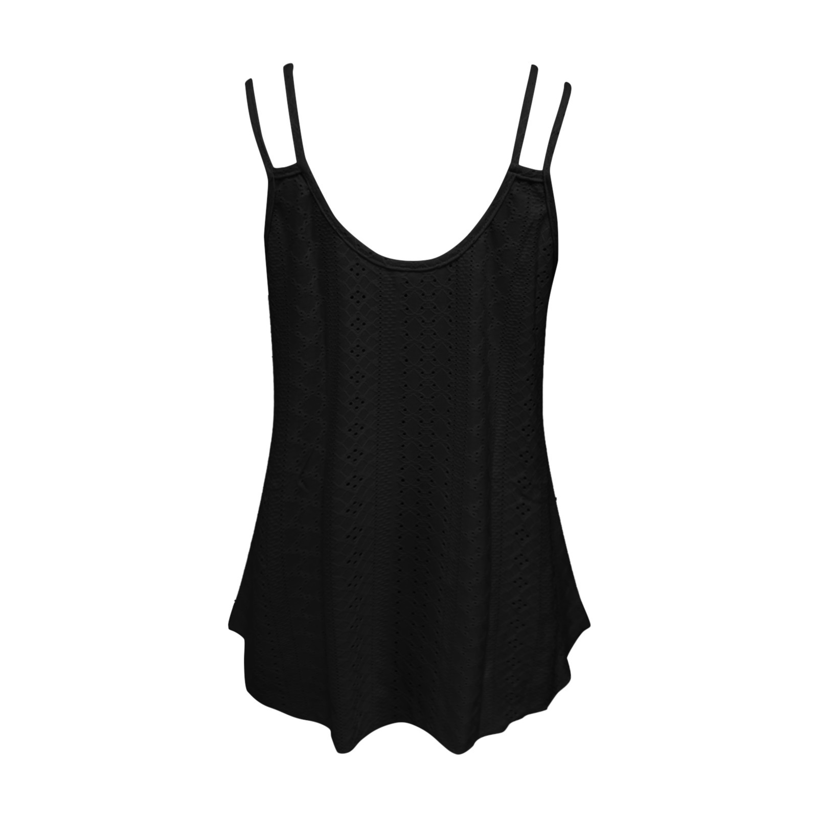 thumbnail image 4 of Camiseta sin mangas estampada para mujer: camiseta informal de cuello redondo y corte corto, 4 of 6